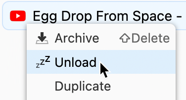 Right-click → Unload